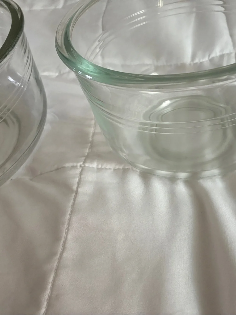 Vintage glass mixing bowls